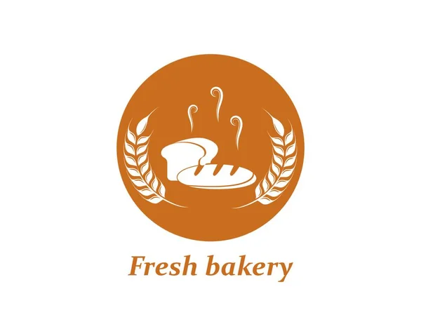 Bäckerei Logo Vektor Illustration Vorlage — Stockvektor