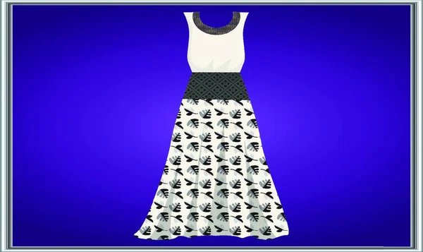 抽象的な背景でウェディングドレスのイラストをモックアップ — ストックベクタ