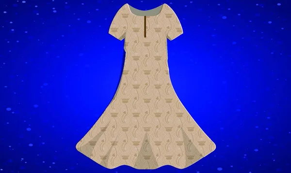 Mock Εικονογράφηση Του Casual Φόρεμα Αφηρημένο Φόντο — Διανυσματικό Αρχείο