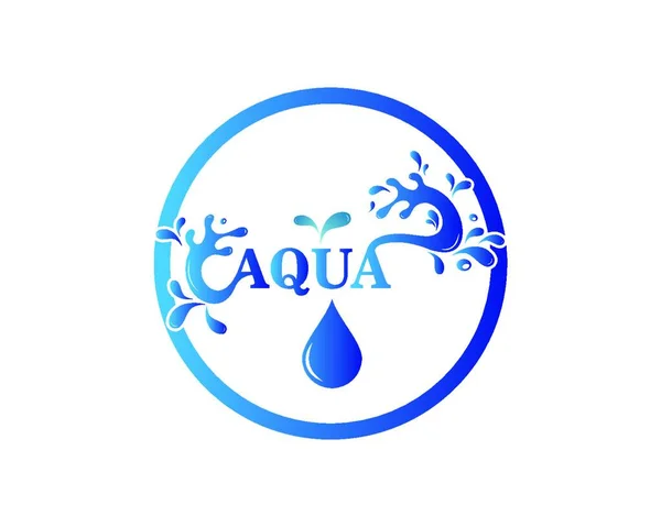 Plantilla Diseño Ilustración Icono Logotipo Water Splash — Vector de stock