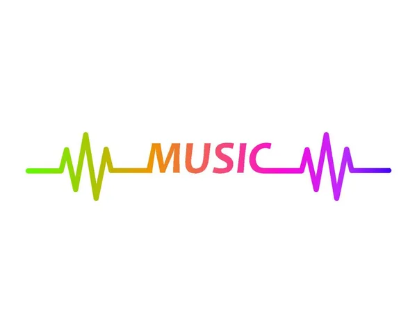 Music Equaizer Sound Effect Ilustration Logo Vector Icon Template — Stock Vector