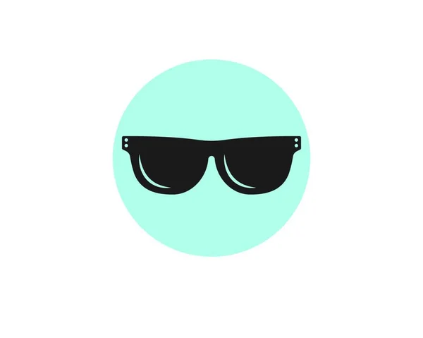 Sunglasses Logo Icon Vector Illustration Design Template — Stock Vector