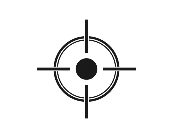 Design Modelo Vetor Ícone Logotipo Alvo —  Vetores de Stock