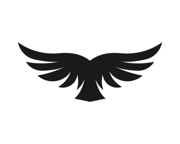 Šablona Pro Vektorové Ilustrace Symbolu Křídla — Stockový vektor
