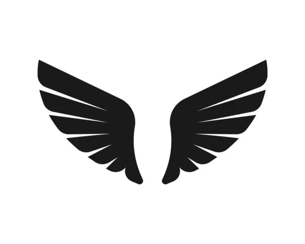 翼のロゴアイコンベクトルイラストテンプレート — ストックベクタ
