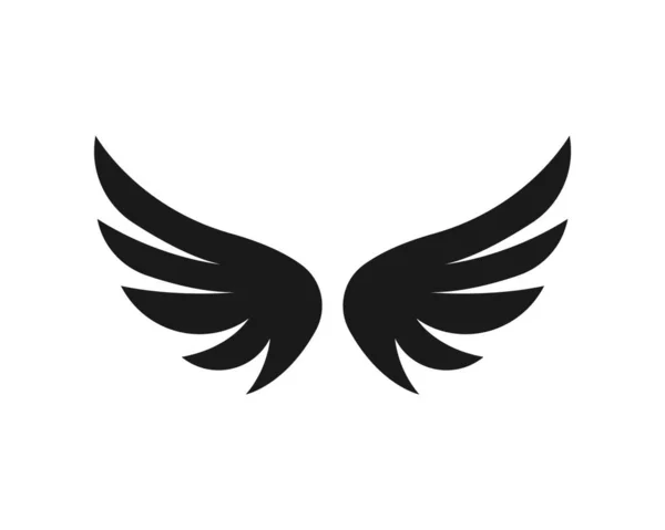 Šablona Pro Vektorové Ilustrace Symbolu Křídla — Stockový vektor