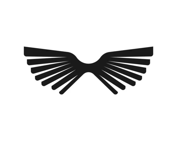 翅膀标识图标矢量图解模板 — 图库矢量图片