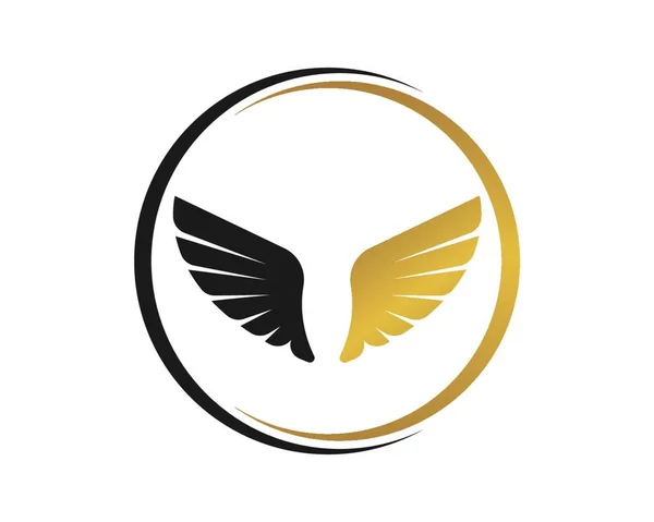 Vleugels Logo Symbool Pictogram Vector Illustratie Template — Stockvector
