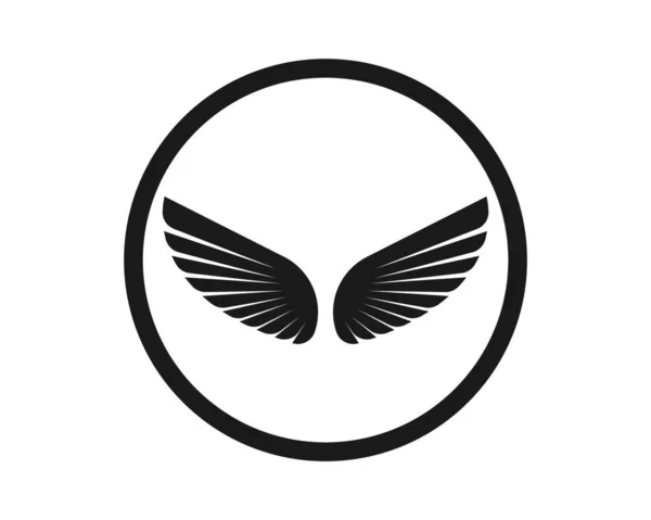 Asas Logotipo Símbolo Ícone Vetor Ilustração Modelo —  Vetores de Stock