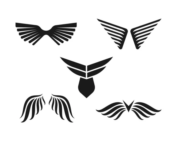 Wing Logo Symbol Icon Vector Illustration Template — 스톡 벡터