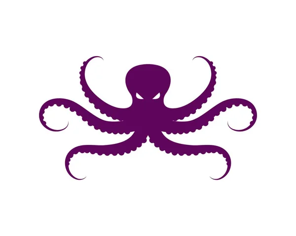 章鱼图标标志矢量插图设计模板 — 图库矢量图片