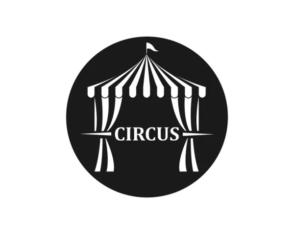 Modelo Logotipo Barraca Circo Ilustração Vetorial — Vetor de Stock