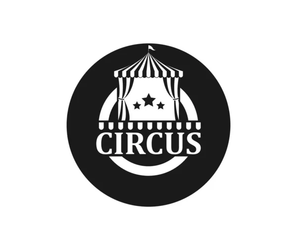 Modèle Logo Tente Cirque Illustration Vectorielle — Image vectorielle