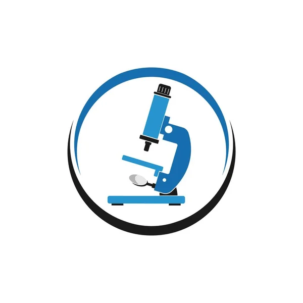 Laboratory Microscope Icon Vector Illustration Web — Stock Vector