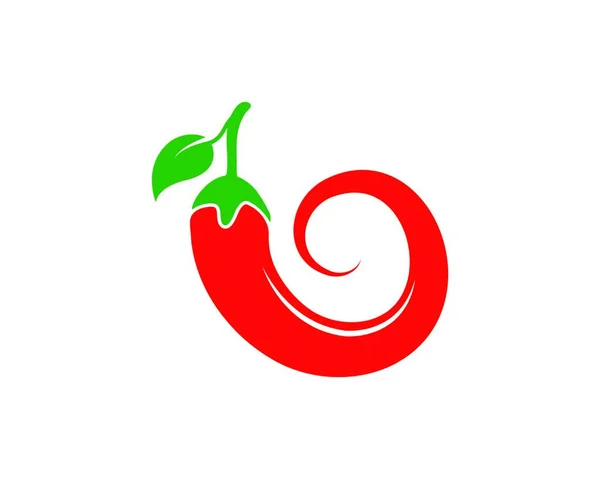 Chili Ikona Ilustracja Logo Projekt Szablon Wektor — Wektor stockowy