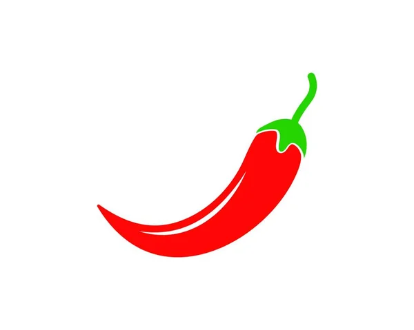 Chili Logo Icona Vettoriale Illustrazione Modello Design — Vettoriale Stock