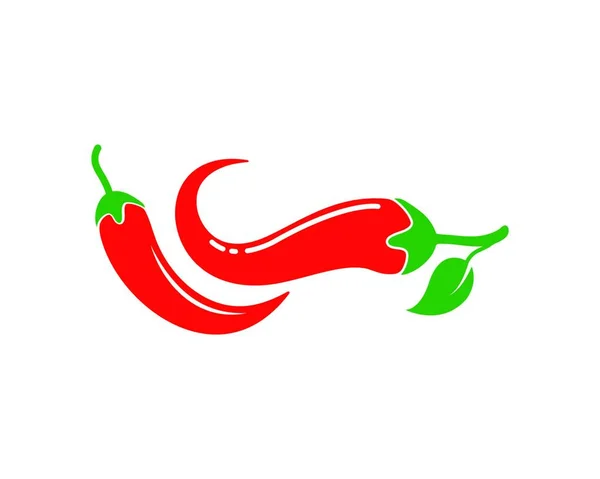 辣椒标志图标矢量插图设计模板 — 图库矢量图片