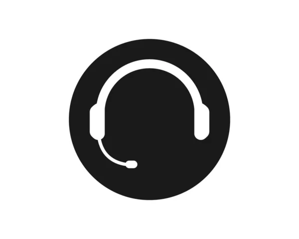 Ακουστικά Εικονίδιο Λογότυπο Απεικόνιση Διανυσματικό Σχεδιασμό — Διανυσματικό Αρχείο
