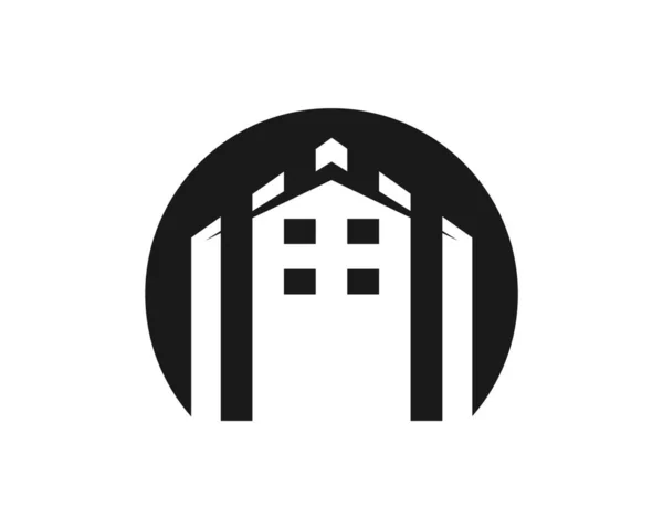 Casa Logotipo Ícone Ilustração Vetor Design —  Vetores de Stock