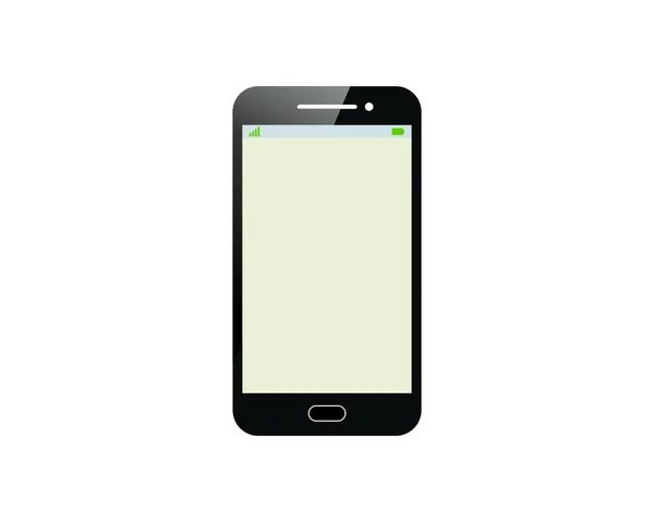 Logo Réaliste Smartphone Icône Vectoriel Illustration Modèle Conception — Image vectorielle