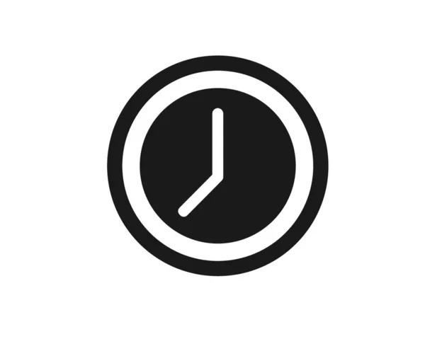 Klok Tijd Logo Pictogram Illustratie Ontwerp Vector Sjabloon — Stockvector