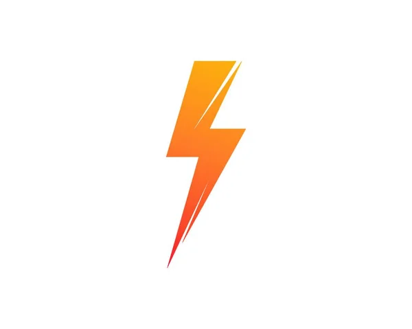 Flash Power Thunder Illustratie Vector Sjabloon — Stockvector