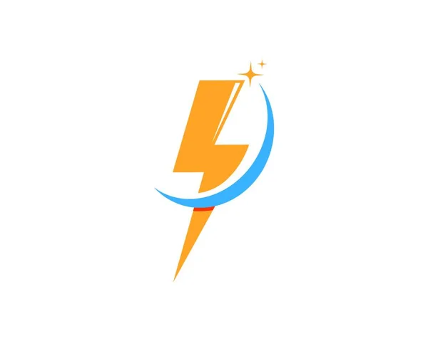 Flash Power Thunder Illustratie Vector Sjabloon — Stockvector