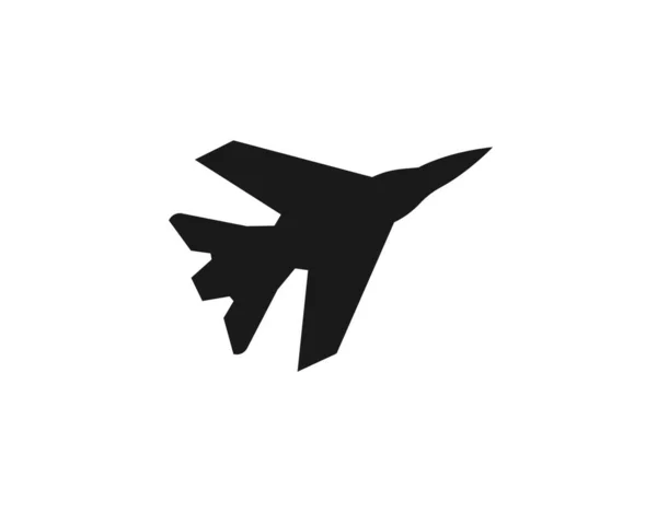 Jet Plane Logo Vector Pictogram Illustratie Ontwerpsjabloon — Stockvector