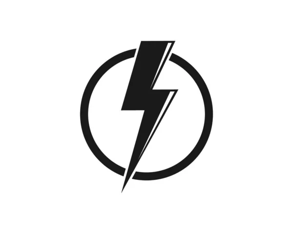 Flash Power Thunder Illustratie Vector Sjabloon — Stockvector