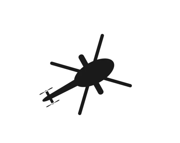 Helicopter Logo Vector Icon Illustration Design Template — Stock Vector