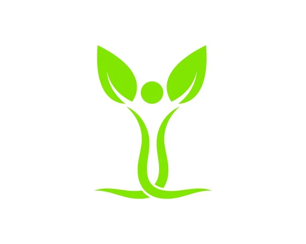 Vida Saludable Personas Médicas Logo Plantilla Vector Icono — Archivo Imágenes Vectoriales