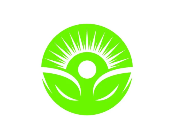 Friska Liv Människor Medicinsk Logo Typ Mall Vektor Ikon — Stock vektor