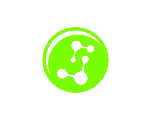 Modèle Conception Illustration Vectorielle Logo Molécule — Image vectorielle