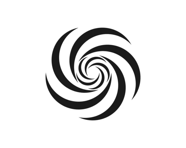 Vortex Logo Icon Wave Spiral Vector Template — Stock Vector