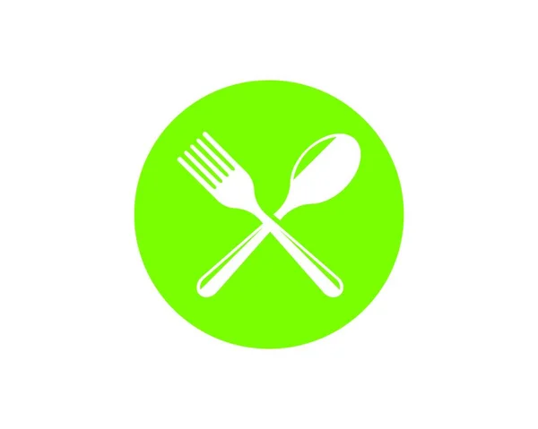 勺子标志矢量插图模板 — 图库矢量图片