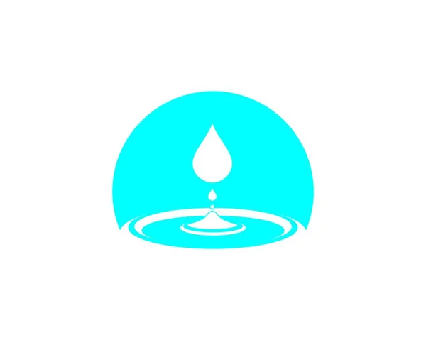 Modèle Illustration Vectorielle Logo Goutte Eau — Image vectorielle