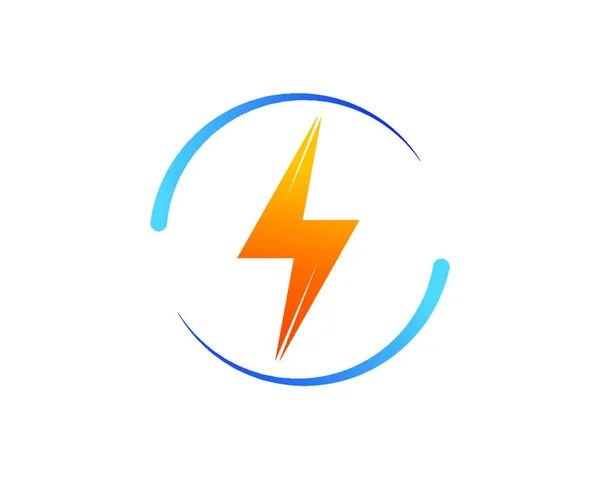 Flash Power Thunder Illustratie Vector Sjabloon — Stockvector