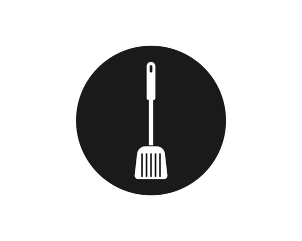 Pişirme Kithen Vektör Illüstrasyon Spatula Logo Simgesi — Stok Vektör