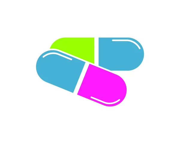 Logo Farmacia Icona Vettoriale Illustrazione Modello Design — Vettoriale Stock