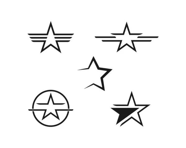 Star Logo Template Vector Icon Illustration Design — Stock Vector