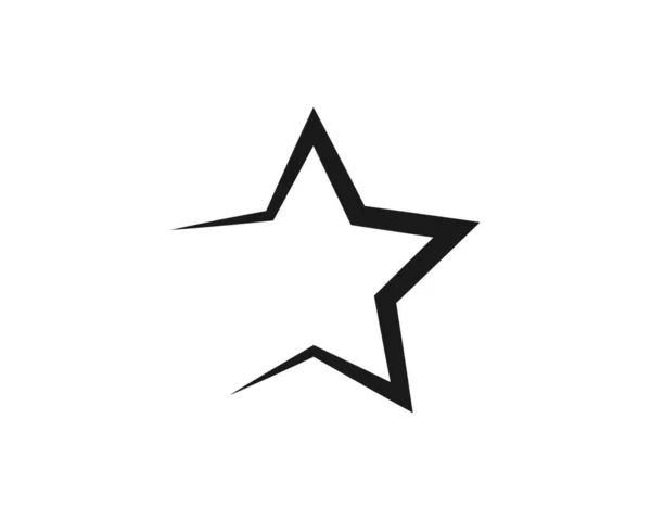 Desenho Ilustração Ícone Vetor Modelo Logotipo Estrela — Vetor de Stock