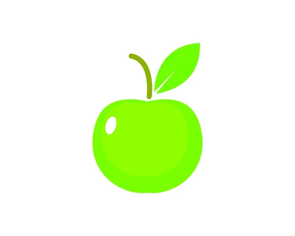 Яблуко Логотип Значок Векторні Ілюстрації Шаблон Дизайну — стоковий вектор