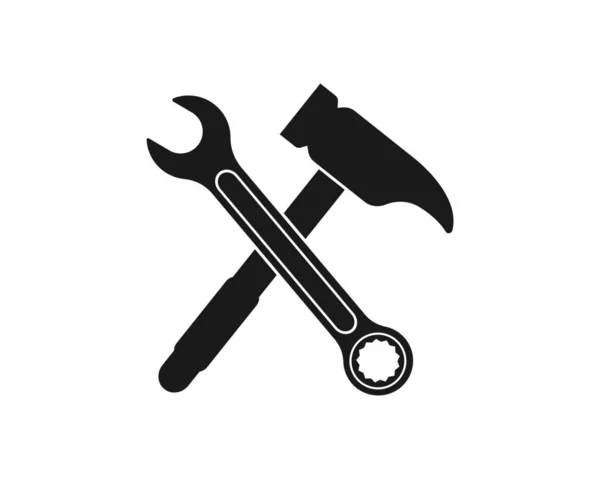 Χάμερ Icon Λογότυπο Διανυσματικό Υπόδειγμα Σχεδίασης — Διανυσματικό Αρχείο