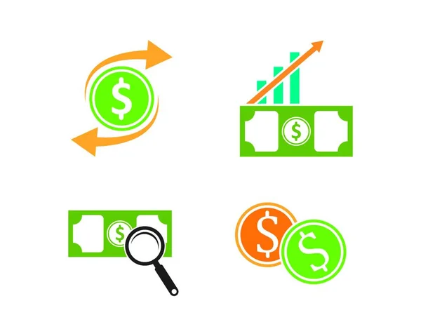 Money Logo Icon Vector Illustration Design — Stock Vector