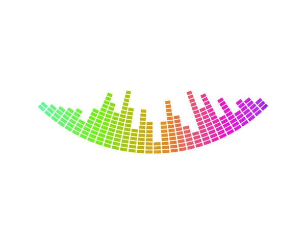 等気と効果音のイラストロゴベクトルアイコンテンプレート — ストックベクタ