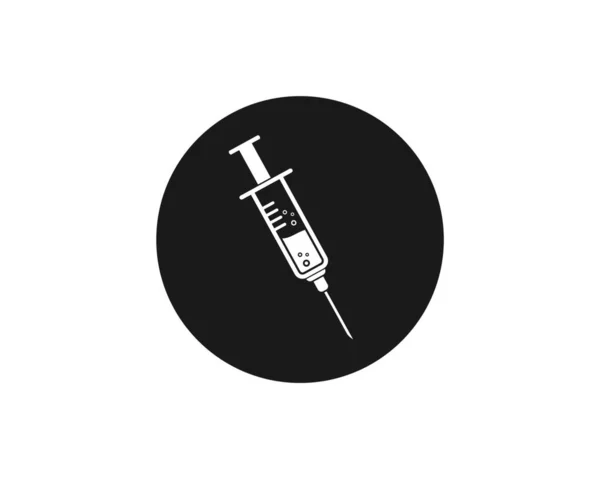 Syringe Icon Vector Illustration Design Template — Stock Vector