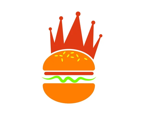 Burger Icon Vector Illustration Design Template — Stock Vector