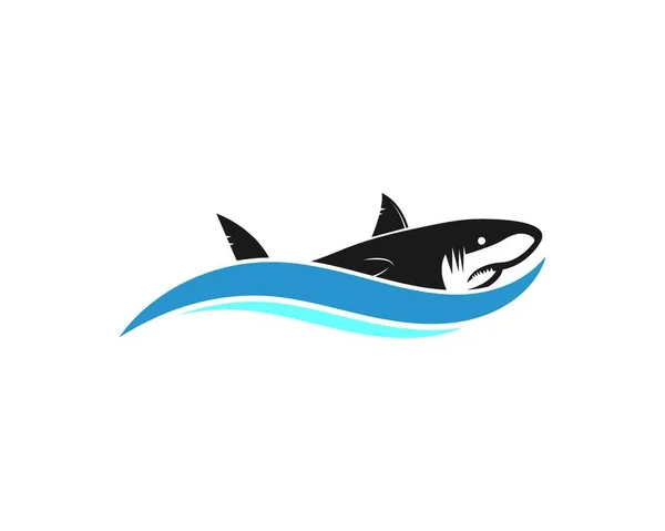 サメのアイコンベクトルイラストデザインテンプレート — ストックベクタ