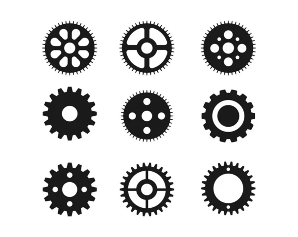 Gear Logo Modello Vettoriale Icona Illustrazione Design — Vettoriale Stock