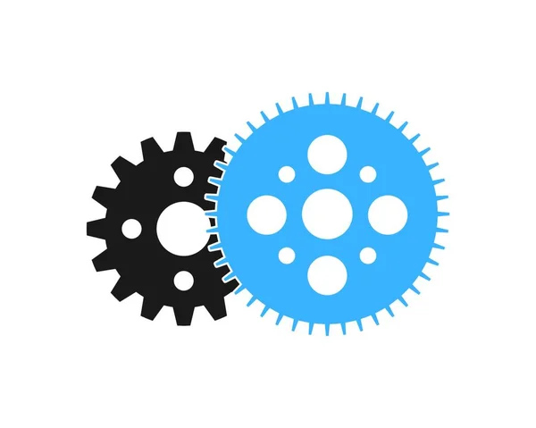 Gear Wheels Icon Vector Illustration Graphic Design — Stock Vector